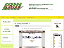 Tablet Screenshot of koszoe.hu